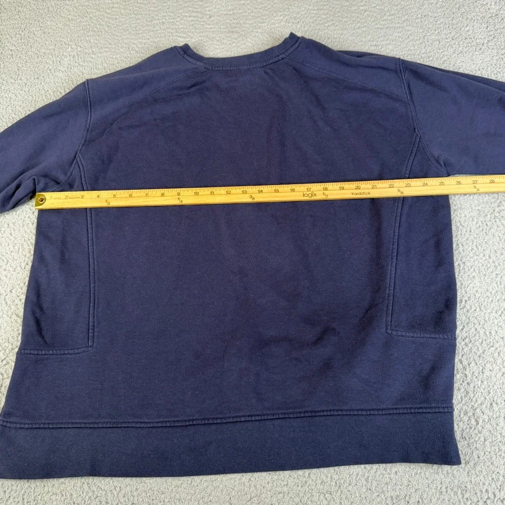 McDonalds Sweatshirt Mens XL Navy Blue Crewneck Side Zip Employee Uniform Logo